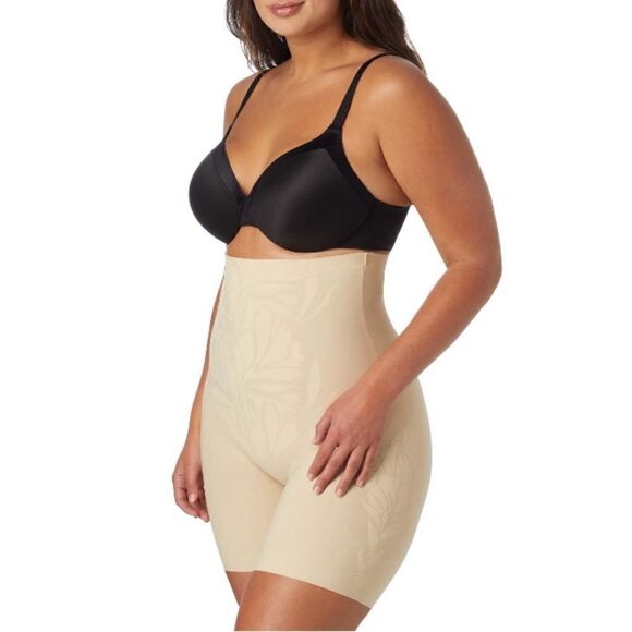 Maidenform Flexees LYCRA Fitsense Hi-Waist Sculpting Thigh Slimmer Underwear 1X - Picture 9 of 10